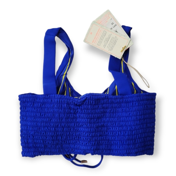 Maaji Smocking Dazzle 4 Way Reversible Bikini Top Womens XS - Picture 11 of 16